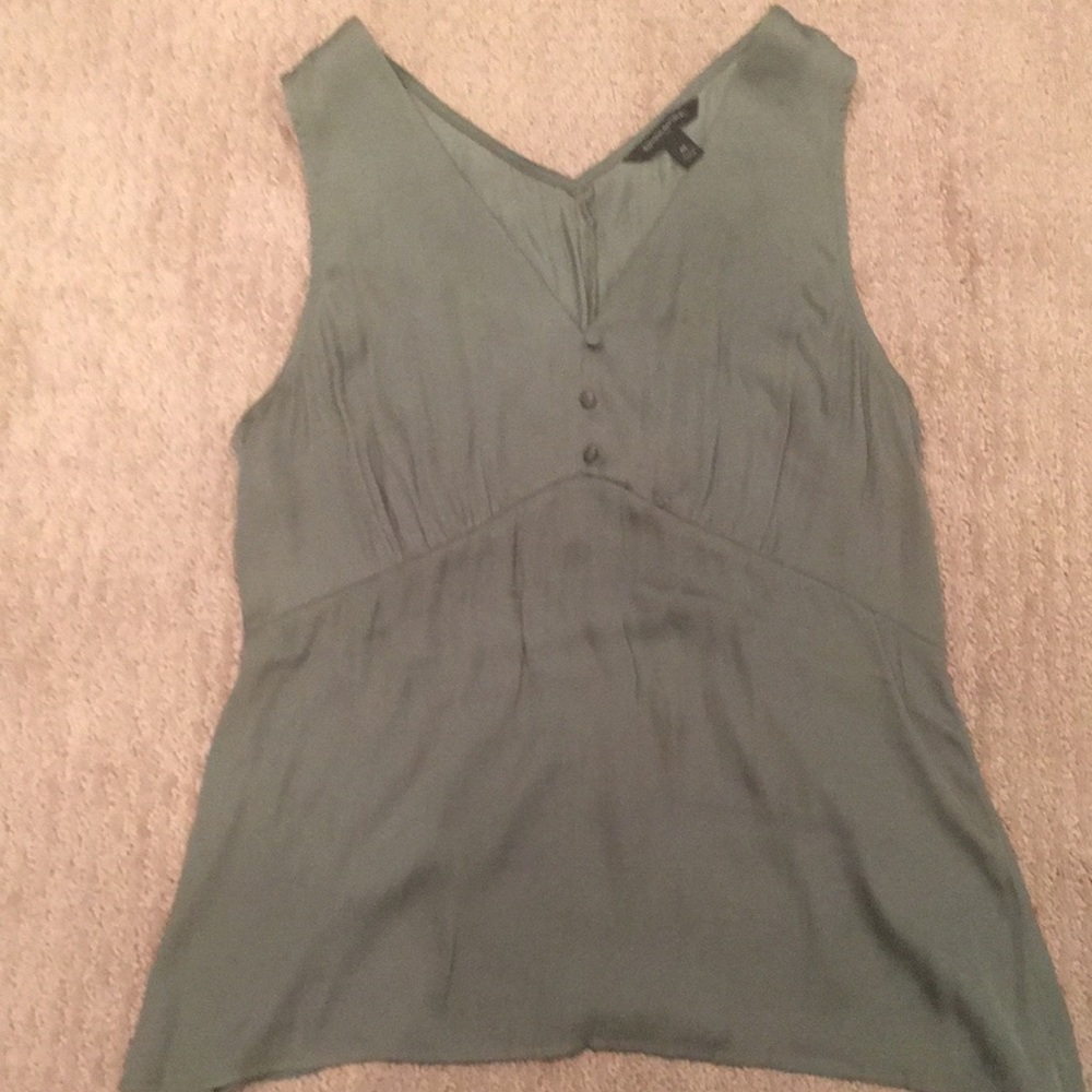 Banana republic long green tank top